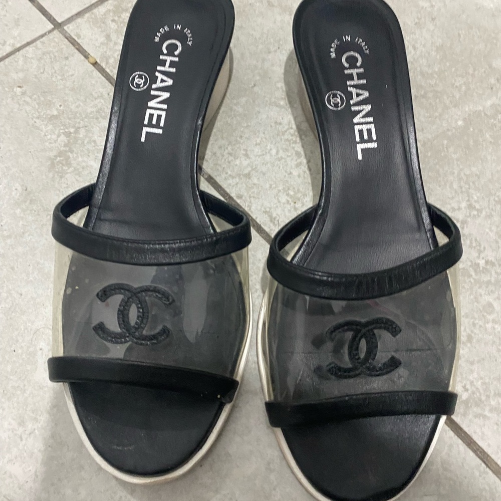 Chanel mules for sale size 7.5